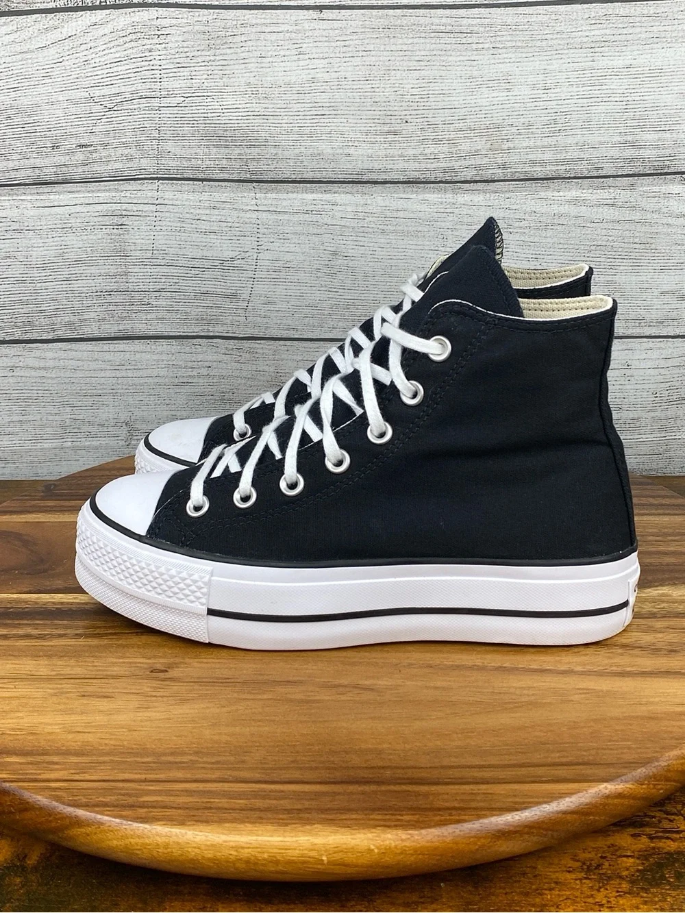 Converse Chuck Taylor All Star High Lift Platform Black Shoe 560845F Size 7.5